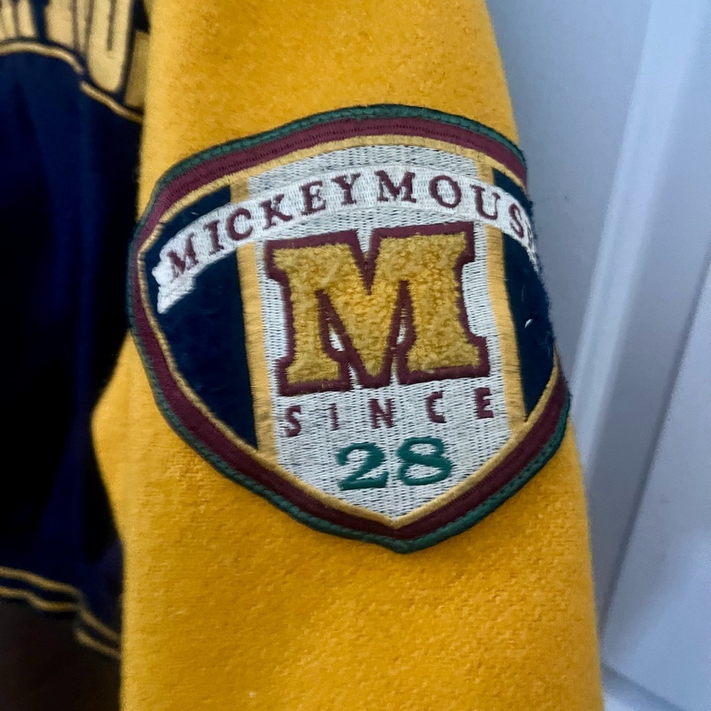 Mickey Mouse Varsity Jacket With Patch - image 3